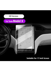 Car Windshield Tempered Film for Tesla Model 3 Model Y Center Control Touch Navigation Screen Protector Decoration Accessories