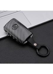 Carbon Fiber Silicone Car Key Cover Case For Mazda 3 Alexa CX4 CX5 CX8 2019 2020 Auto Remote Smart Protective Shell Accessories