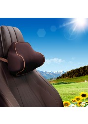 Car Neck Pillow Neck Pillow Lumbar Support Back Cushion Set Erognomic Design Fit Muscle Pain/Stress Relief for Car Seat