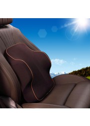 Car Neck Pillow Neck Pillow Lumbar Support Back Cushion Set Erognomic Design Fit Muscle Pain/Stress Relief for Car Seat