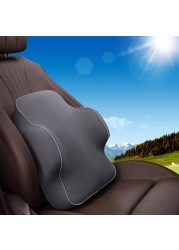 Car Neck Pillow Neck Pillow Lumbar Support Back Cushion Set Erognomic Design Fit Muscle Pain/Stress Relief for Car Seat