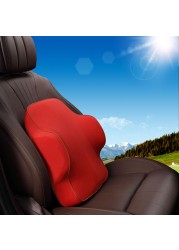 Car Neck Pillow Neck Pillow Lumbar Support Back Cushion Set Erognomic Design Fit Muscle Pain/Stress Relief for Car Seat