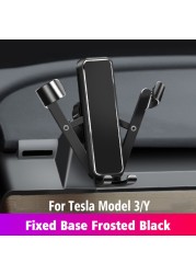 For Tesla Model 3 Model Y Car Mobile Phone Holder Phone Mount Screen Holder Bracket Interior Decoration Accessories Refit