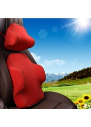 Memory Space Massage Car Neck Pillow Headrest Rest Universal Head Pillow Backrest Lumbar Supplier Pillow Car Accessories