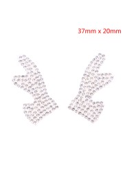 1PC Creative Graphic Rhinestone Sticker Girly Car Sticker Free Combination Peel and Stick on Helmets Wall Decals Women