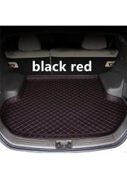 Sengayer Car Trunk Mat All Weather Auto Tail Boot Luggage Pad Carpet High Side Cargo Liner Fit For Nissan Tiida 2006 2007-2021