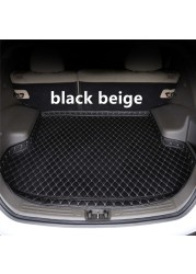 Sengayer Car Trunk Mat All Weather Auto Tail Boot Luggage Pad Carpet High Side Cargo Liner Fit For Nissan Tiida 2006 2007-2021