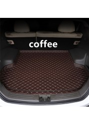 Sengayer Car Trunk Mat All Weather Auto Tail Boot Luggage Pad Carpet High Side Cargo Liner Fit For Nissan Tiida 2006 2007-2021