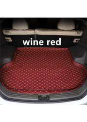 Sengayer Car Trunk Mat All Weather Auto Tail Boot Luggage Pad Carpet High Side Cargo Liner Fit For Nissan Tiida 2006 2007-2021