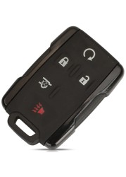 jingyuqin 3/4/5/6BTN Keyless Entry Case For GMC Yukon XL Chevrolet Tahoe Suburban Sierra Silverado Remote Key Case