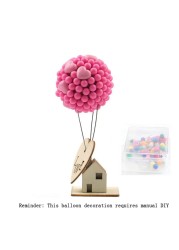 Flying House Balloon Car Decoration Center Console Interior Decor Home Party Desktop Ornaments Birthday Cake Decoration