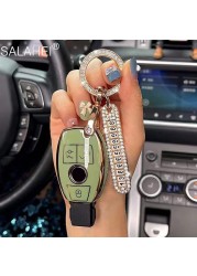 PU Car Key Case Cover For Mercedes Benz E C G M R S Class W204 W212 W176 GLC CLA GLA AMG Accessories