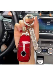 PU Car Key Case Cover For Mercedes Benz E C G M R S Class W204 W212 W176 GLC CLA GLA AMG Accessories