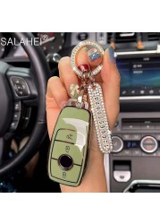 PU Car Key Case Cover For Mercedes Benz E C G M R S Class W204 W212 W176 GLC CLA GLA AMG Accessories