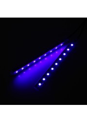 Car LED Foot Lights Neon Atmosphere Lamp Automobile Interior Ambient Lighting Decoration Accessories Cigarette Lighter Plug