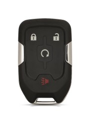 jingyuqin Smart Keyless Fob Shell For Chevrolet Tahoe Silverado Suburban Tahoe GMC Sierra Acadia Terrain Yukon Remote Key Case