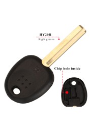 jingyuqin Blank Car Key Transponder Shell For Hyundai Accent Sonata NF Elantra Accent Coupe Getz H-1 Lavita Tiburontuxon Verna