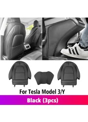 Car Trunk Organizer Booster For Tesla Model Y Model 3 2021-2022 Leather Mat Refit Interior Trim Accessories