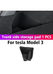 Car Trunk Organizer Booster For Tesla Model Y Model 3 2021-2022 Leather Mat Refit Interior Trim Accessories