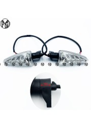 مصباح إشارة الانعطاف LED للسرعة الثلاثي 1050/R الشارع الثلاثي 675/R 675R دراجة نارية الملحقات الأمامي/الخلفي مؤشر مصباح