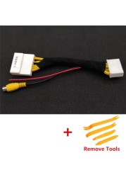 28Pin Original Video Input Switch Reverse Camera RCA Adapter Cable For Mazda CX-5 CX5 2015 2016 2017 2018 2019