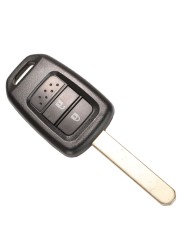 jingyuqin 2/3/4 Buttons Remote Key Shell For Honda Accord CR-V Fit XRV Vesel City Jazz Civic HRV FRV Remote Key Fob Case