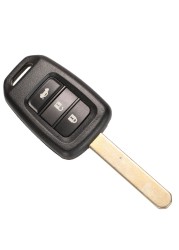 jingyuqin 2/3/4 Buttons Remote Key Shell For Honda Accord CR-V Fit XRV Vesel City Jazz Civic HRV FRV Remote Key Fob Case