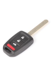 jingyuqin 2/3/4 Buttons Remote Key Shell For Honda Accord CR-V Fit XRV Vesel City Jazz Civic HRV FRV Remote Key Fob Case