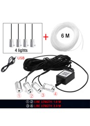 10 in 1 Car Atmosphere Lights USB RGB LED Strip Lights With APP Remote Control Auto Interior Decorative Ambient Dashboard Neon Lamp For Car Accessories