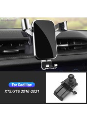 Car Mobile Phone Holder For Cadillac XT4 XT5 XT6 ATS CT4 CT5 CT6 XTS Air Outlet Mounts GPS Navigation Holder Bracket Accessories