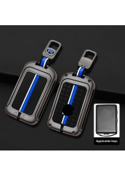 Zinc Alloy Car Key Cover Shell Bag Holder Fob Volvo XC40 XC60 XC90 S60 S90 V60 V90 Keychain Keyring Accessories