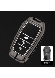 Car Key Case Cover Shell Bag For Toyota 86 Camry Corolla Crown Highlander Rav4 Alphard Villanza Yaris Sienna Prado Harrier