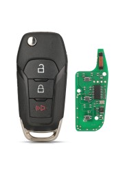 Kootri N5F-A08TAA Folding Remote Smart Car Key for Ford Escort Fusion Transit F150 F250 ID49 PCF7945P Chip 315MHZ 2/3/4 Buttons