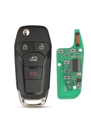 Kootri N5F-A08TAA Folding Remote Smart Car Key for Ford Escort Fusion Transit F150 F250 ID49 PCF7945P Chip 315MHZ 2/3/4 Buttons