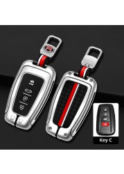 Car Key Cover Shell Bag For Toyota Corolla Camry RAV4 Highlander Avalon C-HR Lion Prado Crown Kluger Wildlander