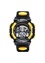 Children's electronic watch color luminous dial life waterproof multi-function electronic watch for boys and girls