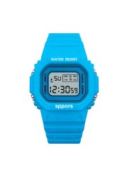 Children's electronic watch color luminous dial life waterproof multi-function electronic watch for boys and girls