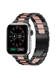 Metal Band for Apple Watch 7 45mm 41mm Band New Stainless Steel Bracelet Wristband for iWatch 6 5 4 3 2 SE 44mm 40mm 42mm Korea