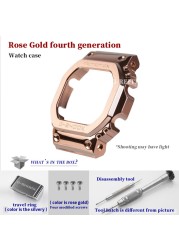 G-Refit DW5600 5610 G5600E Metal Bezel Stainless Steel Watchband 5600 Strap GW-B5600 Band WtachCase Accessories With Tools