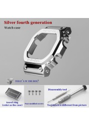 G-Refit DW5600 5610 G5600E Metal Bezel Stainless Steel Watchband 5600 Strap GW-B5600 Band WtachCase Accessories With Tools