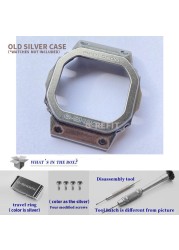 G-Refit DW5600 5610 G5600E Metal Bezel Stainless Steel Watchband 5600 Strap GW-B5600 Band WtachCase Accessories With Tools