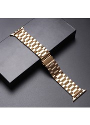 Metal Strap for Apple Watch Band 44mm 42mm 40mm 38mm 41 45mm Stainless Steel Bracelet for iWatch 7 6 SE 5 4 3 Series Accessories