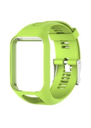 High Quality Silicone Replacement Wrist Watchband Strap for TomTom Runner 2 3 Spark 3 GPS Sports Watch