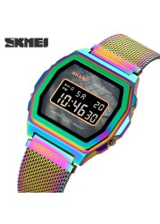 SKMEI Digital Movement Male Wristwatch Countdown Calendar Alarm LED Display Men Electronic Watch Relojes para hombre Montre