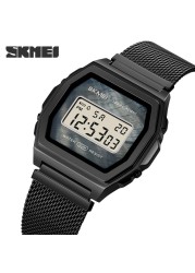 SKMEI Digital Movement Male Wristwatch Countdown Calendar Alarm LED Display Men Electronic Watch Relojes para hombre Montre