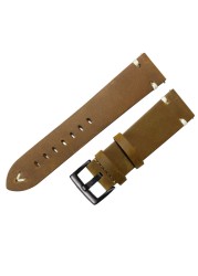 Leather Watchband Strap 18mm 20mm 22mm Quick Release Watch Strap Cowhide Strap Handmade Black Dark Brown Vintage Oil Wax Leather