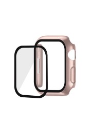 Case With Screen Protector For Apple Watch Series 7 45mm 41mm Case 2021 Hard PC Full Face Cove Absorbent Cover For iWatch 7 41mm