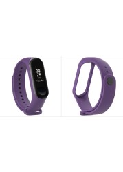 Sport Silicone Women Men Fashion MI Band 4 Strap For Xiaomi Miband 4 Watch Band Free Flim Screen Protector