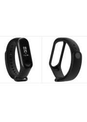 الرياضة سيليكون النساء الرجال موضة MI الفرقة 4 حزام ل شاومي Miband 4 سوار ساعة مجانية فليم حامي الشاشة