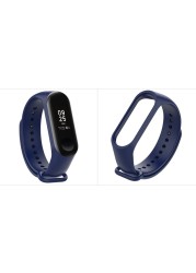 Sport Silicone Women Men Fashion MI Band 4 Strap For Xiaomi Miband 4 Watch Band Free Flim Screen Protector